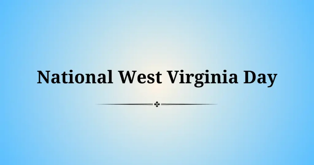 national west virginia day
